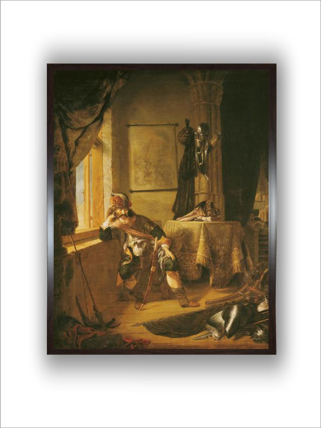 A Warrior in Thought by Rembrandt Van Rijn