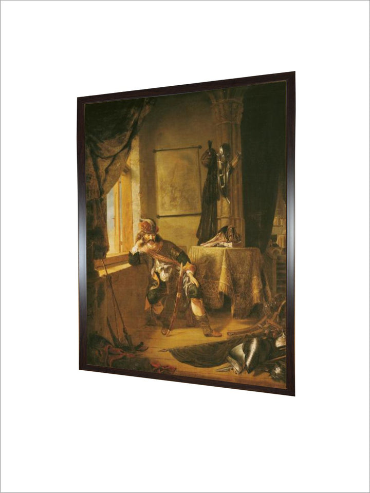 A Warrior in Thought by Rembrandt Van Rijn