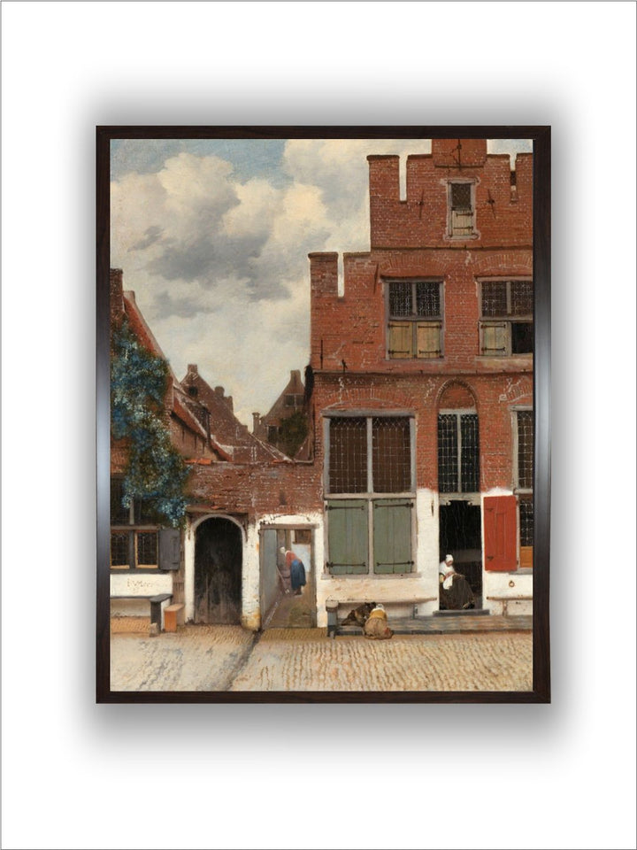 View of Houses in delft, known as the Little Stree by Johannes Vermeer