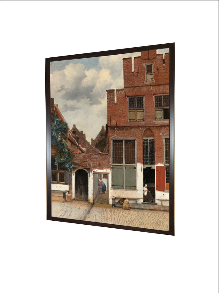 View of Houses in delft, known as the Little Stree by Johannes Vermeer