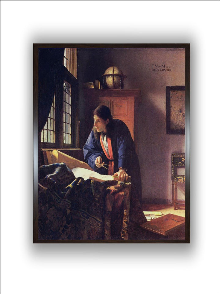 The Geographer, 1668-1669 by Johannes Vermeer