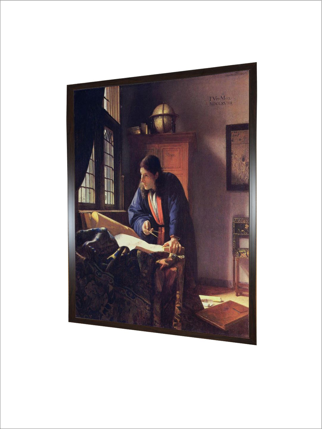 The Geographer, 1668-1669 by Johannes Vermeer