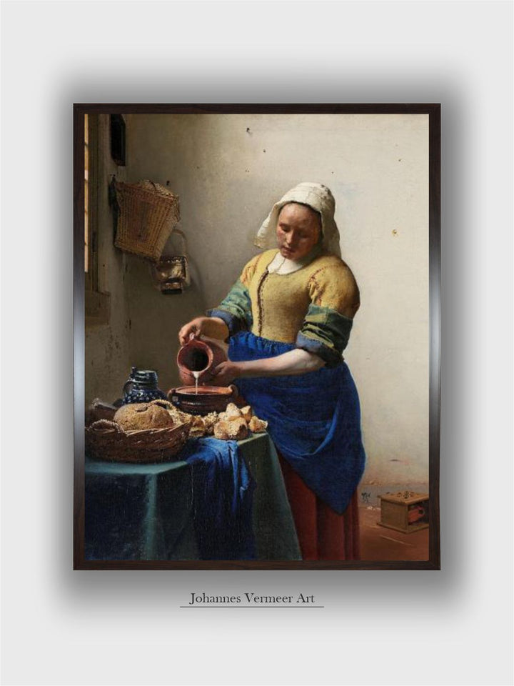 The Milkmaid by Johannes Vermeer