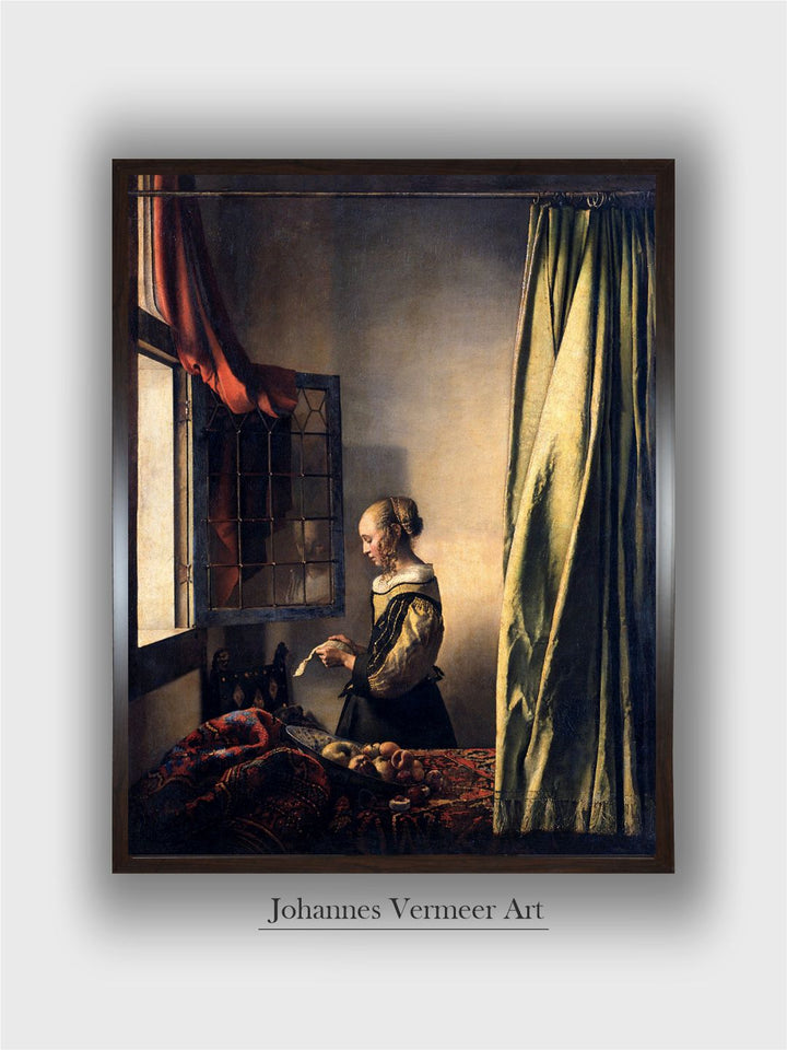 Girl Reading a Letter by Johannes Vermeer