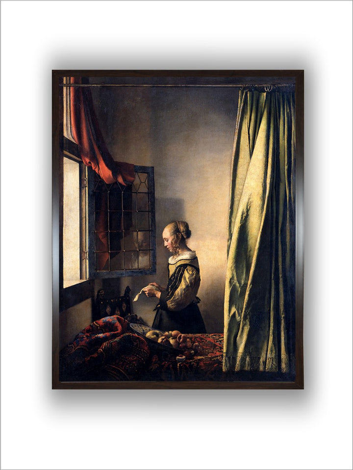 Girl Reading a Letter by Johannes Vermeer