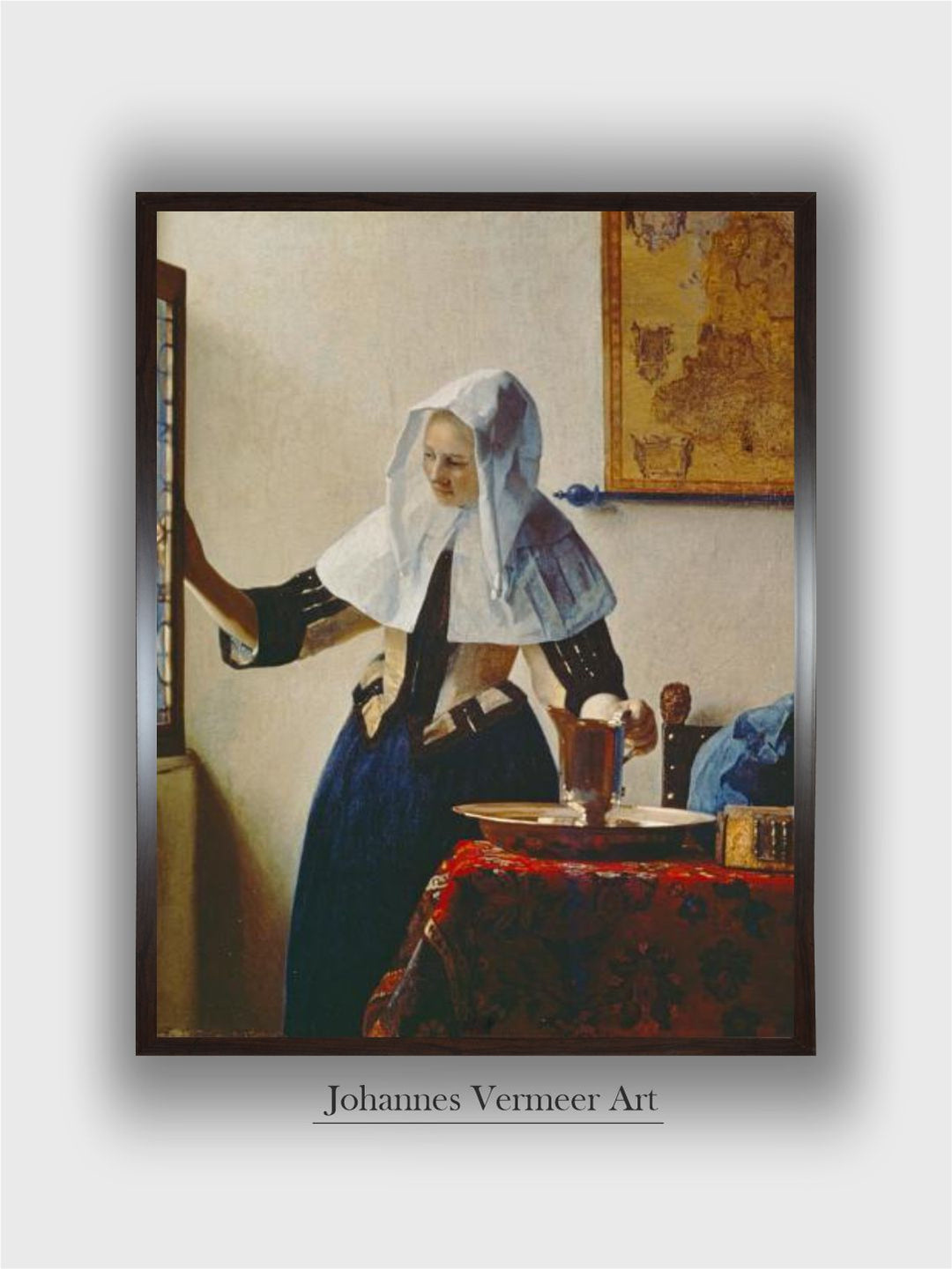 Young Woman with Jug of Water at the Window, about 1663 by Johannes Vermeer