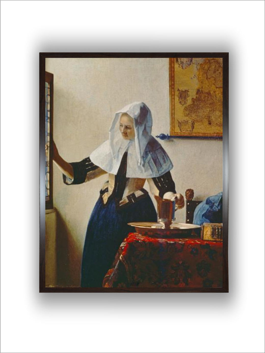 Young Woman with Jug of Water at the Window, about 1663 by Johannes Vermeer