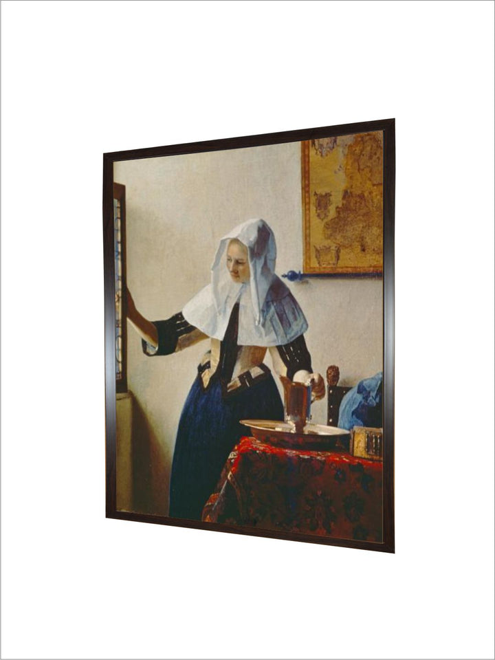 Young Woman with Jug of Water at the Window, about 1663 by Johannes Vermeer