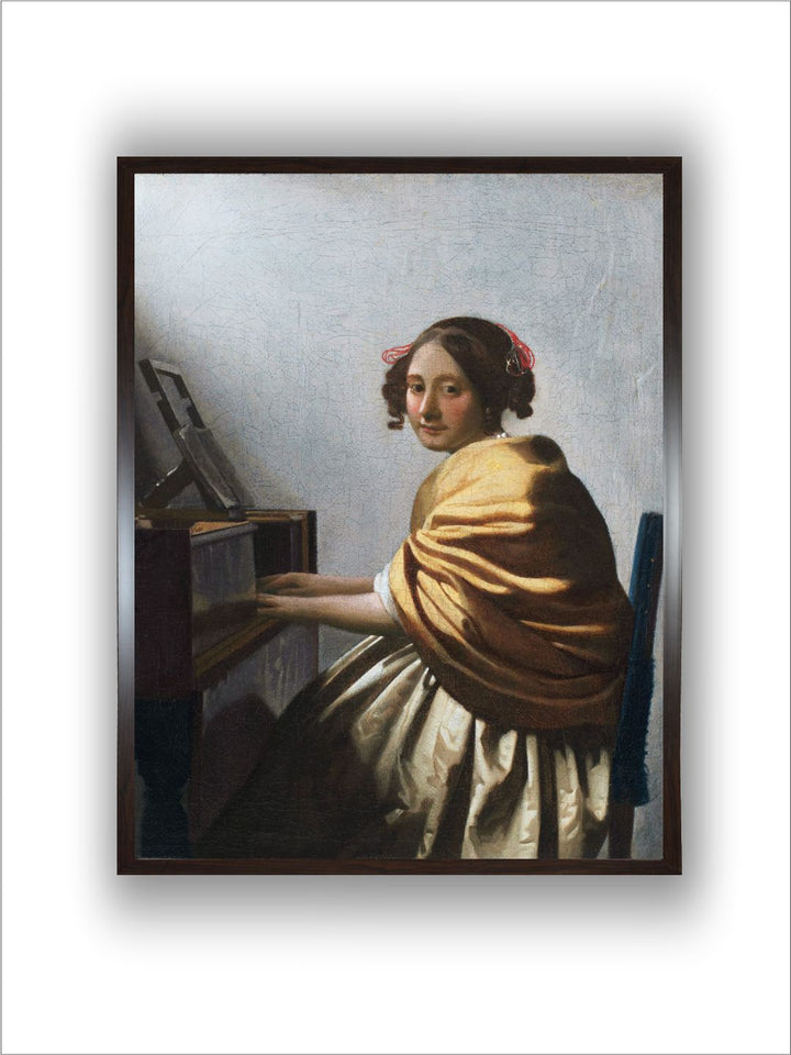 Young Woman at a Virginal by Johannes Vermeer