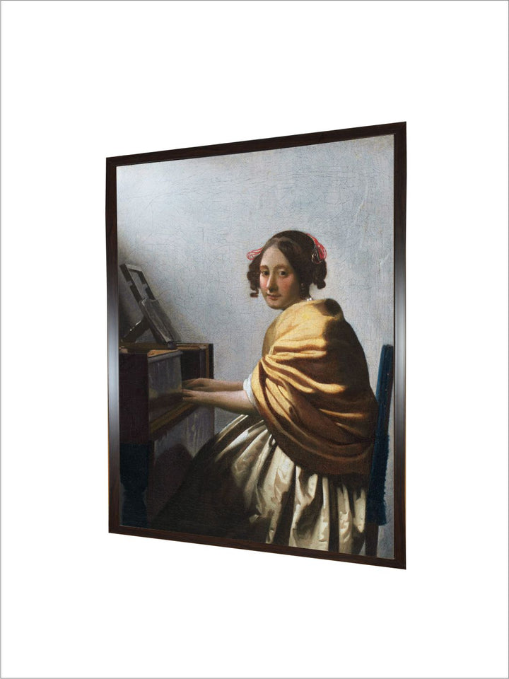 Young Woman at a Virginal by Johannes Vermeer