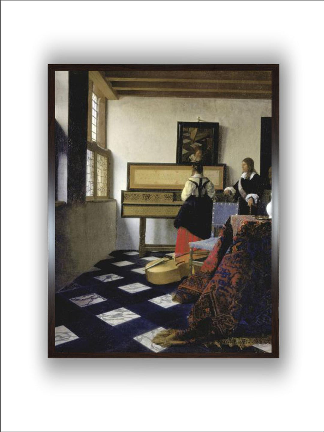 A Lady at the Virginal with a Gentleman (The Music Lesso), Ca 1662 by Johannes Vermeer