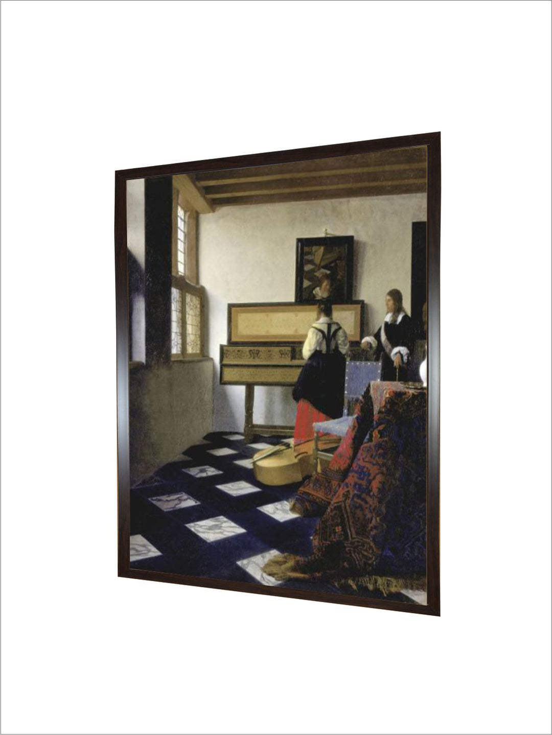 A Lady at the Virginal with a Gentleman (The Music Lesso), Ca 1662 by Johannes Vermeer