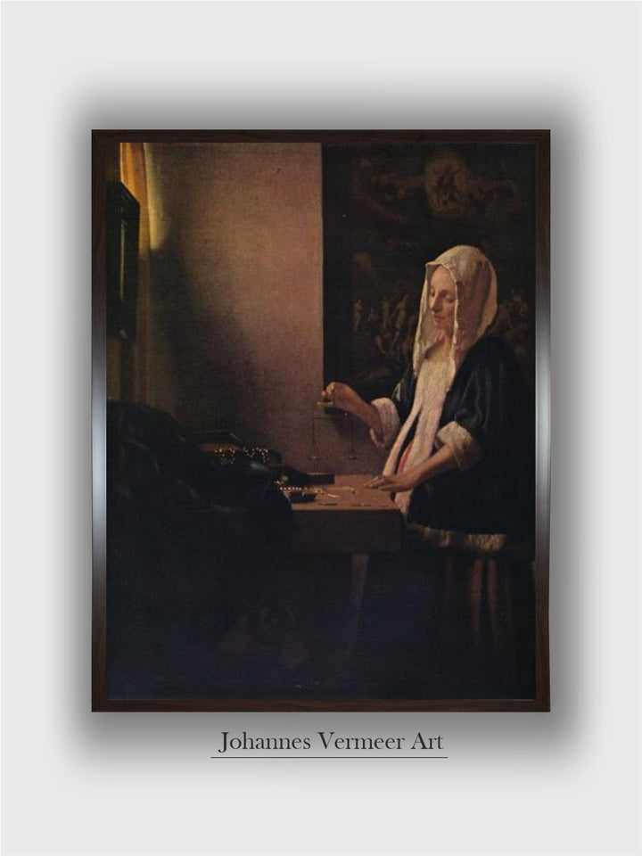 Woman Holding a Balance', c1664 by Johannes Vermeer
