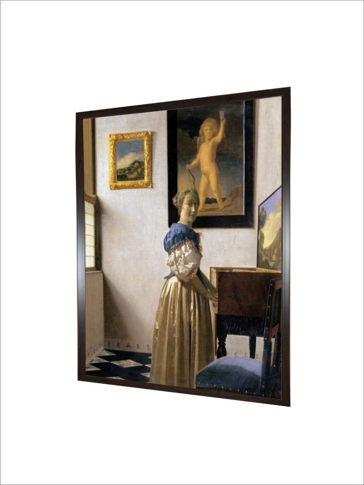 Lady Standing at the Virginal, circa 1672-73 by Johannes Vermeer
