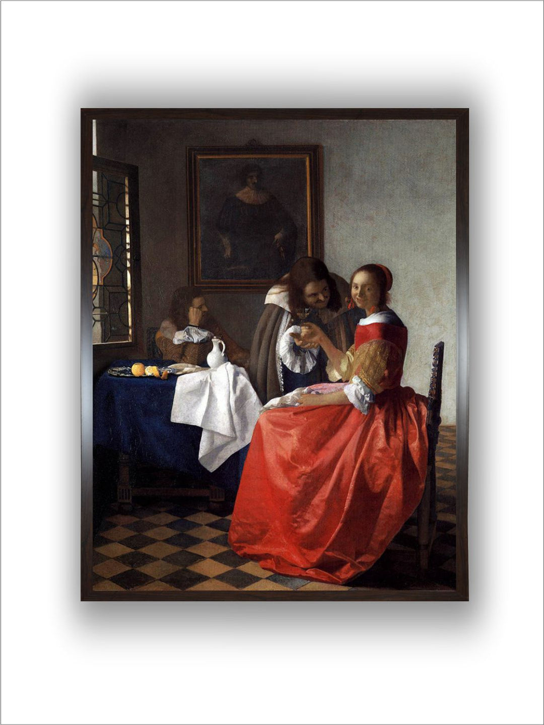 The Girl with the Wineglass by Johannes Vermeer