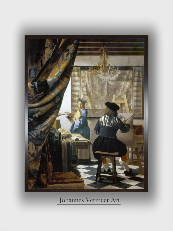 The Art of Painting (The Artist's Studio), C. 1666-68 by Johannes Vermeer