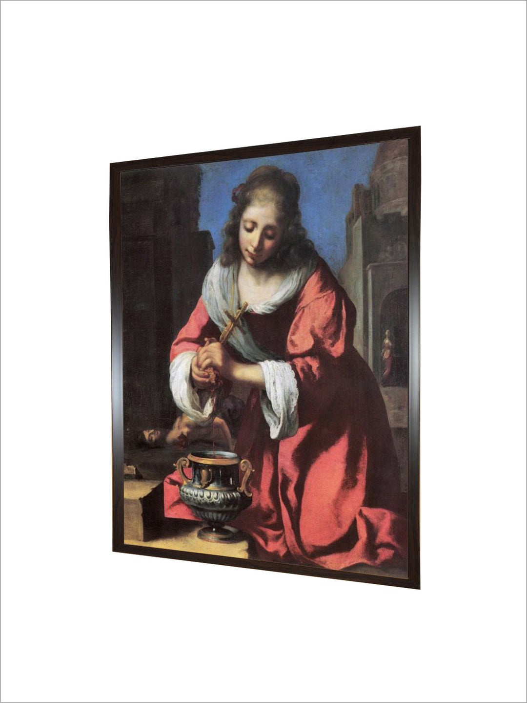 die heilige Praxedis by Johannes Vermeer