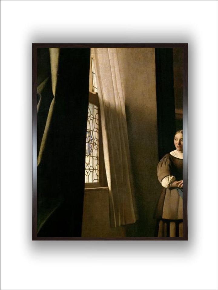 Lady Writing a Letter with Her Maid, c.1670 by Johannes Vermeer