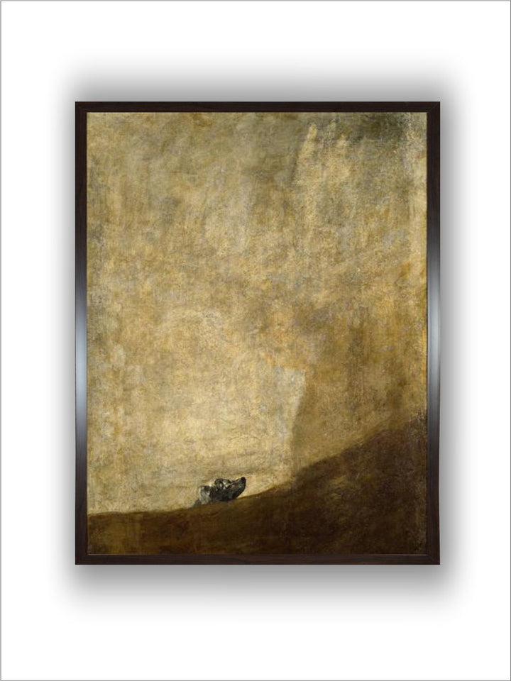 The dog, 1820-23 by Francisco de Goya