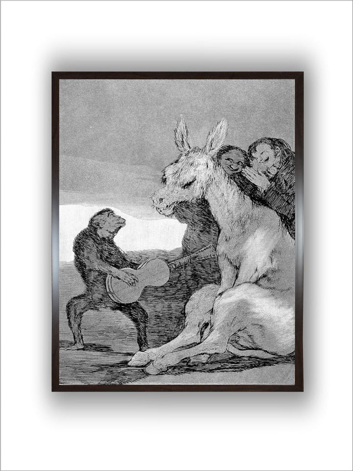 Bravo! a Caricature of Musical Evenings, 1799 by Francisco de Goya