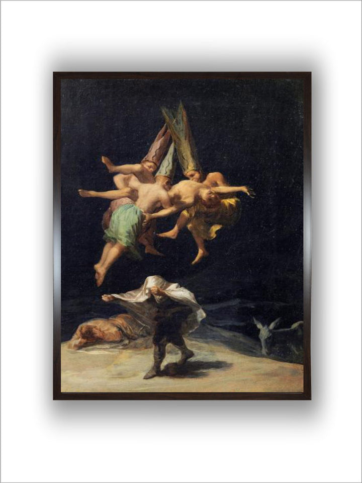 Vol de Sorcieres - Witches in Flight (Vuelo de Brujas) by Francisco de Goya
