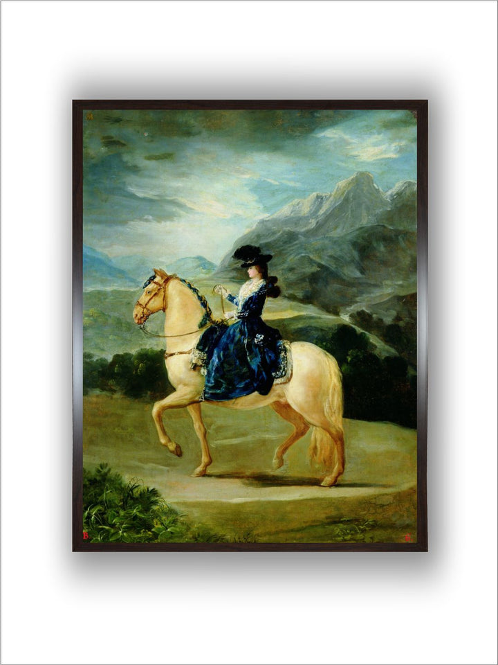 Equestrian Portrait of Maria Teresa de Vallabriga  by Francisco de Goya