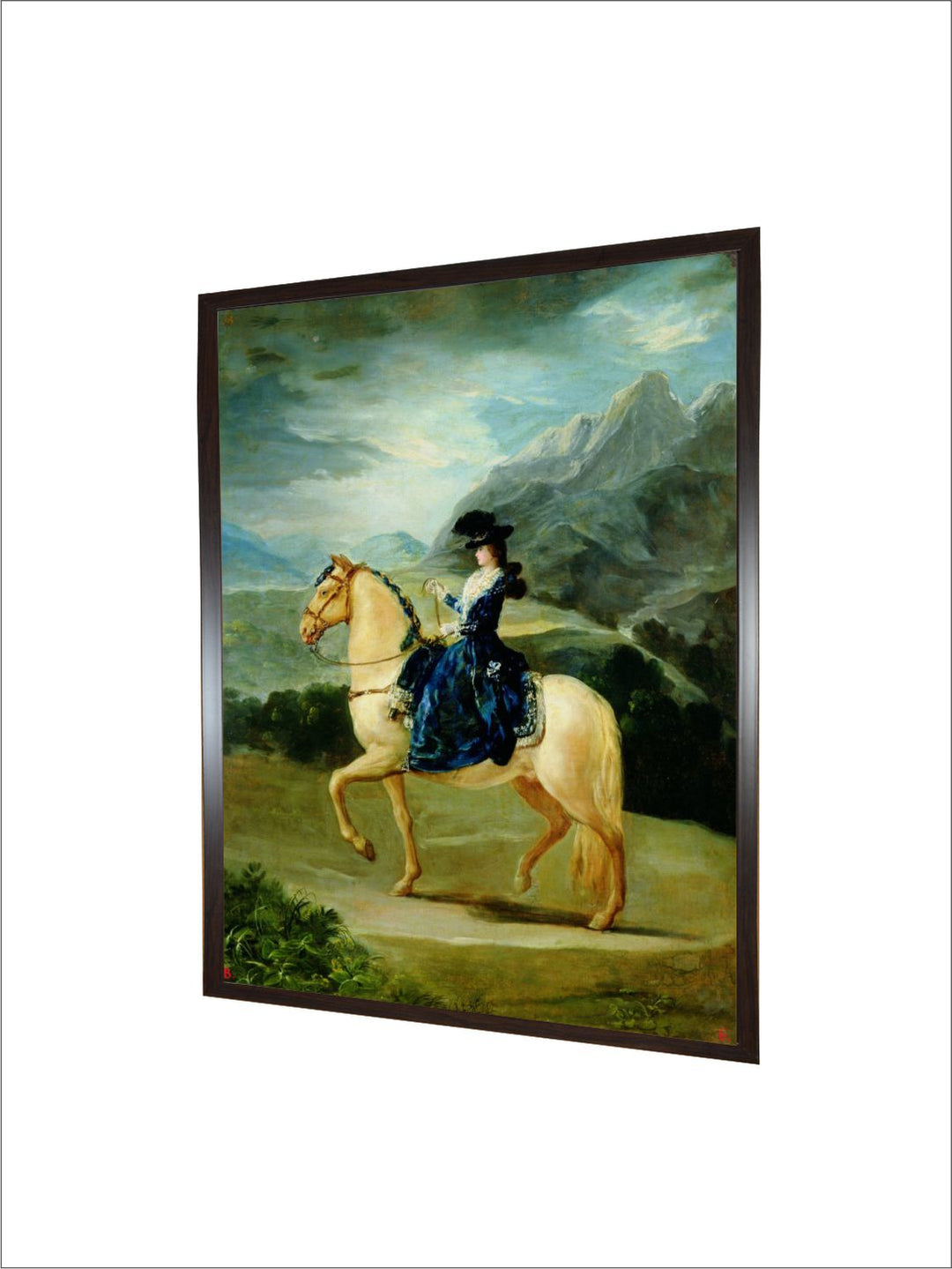 Equestrian Portrait of Maria Teresa de Vallabriga  by Francisco de Goya