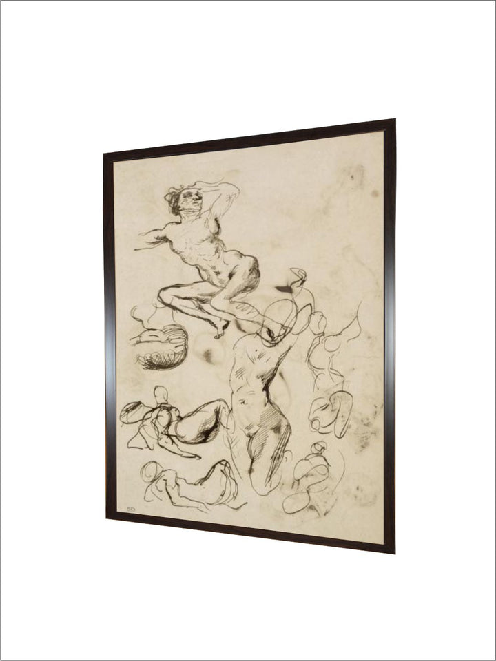 Feuille d'?des de nus by Francisco de Goya