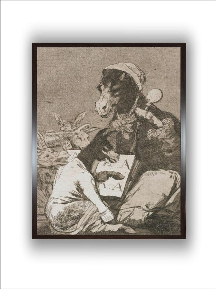 Plate from Los Caprichos, 1797-1798 by Francisco de Goya