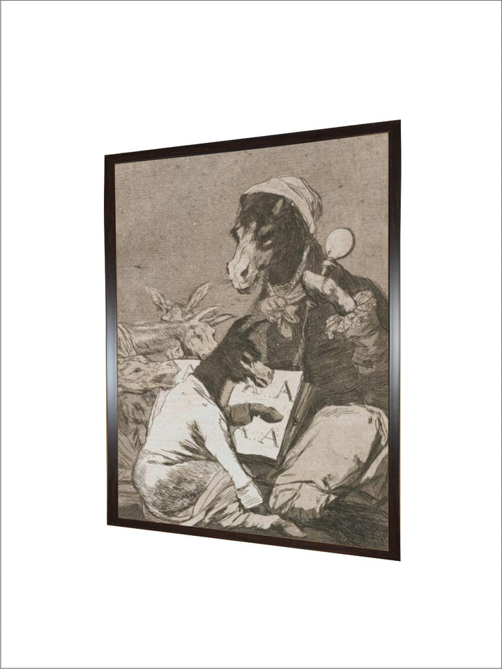 Plate from Los Caprichos, 1797-1798 by Francisco de Goya