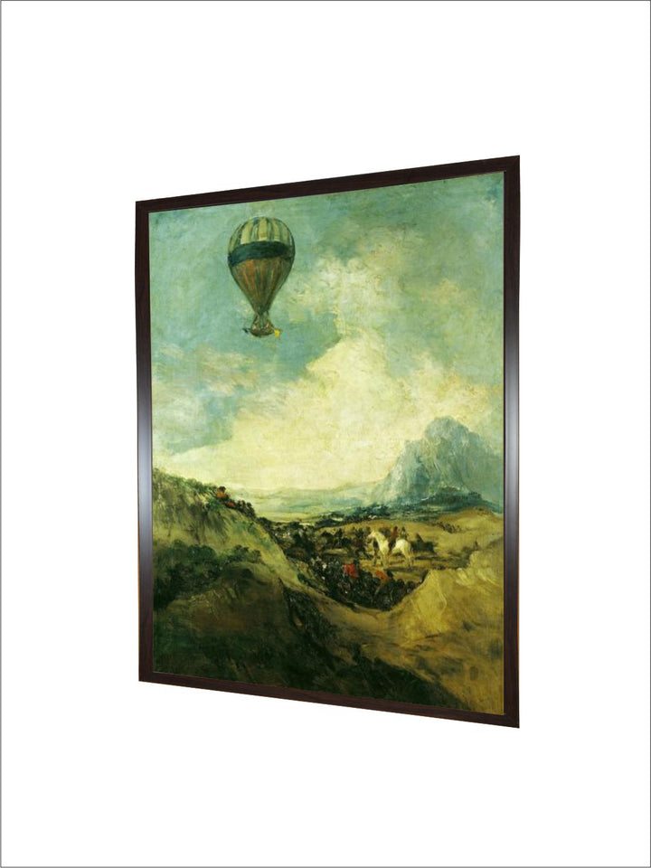The Balloon Or, the Ascent of the Montgolfier by Francisco de Goya