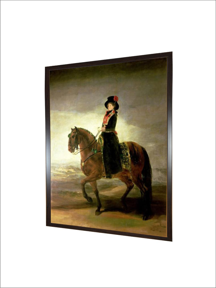 Equestrian Portrait of Queen Maria Luisa Wife of King Charles IV of Spain by Francisco de Goya