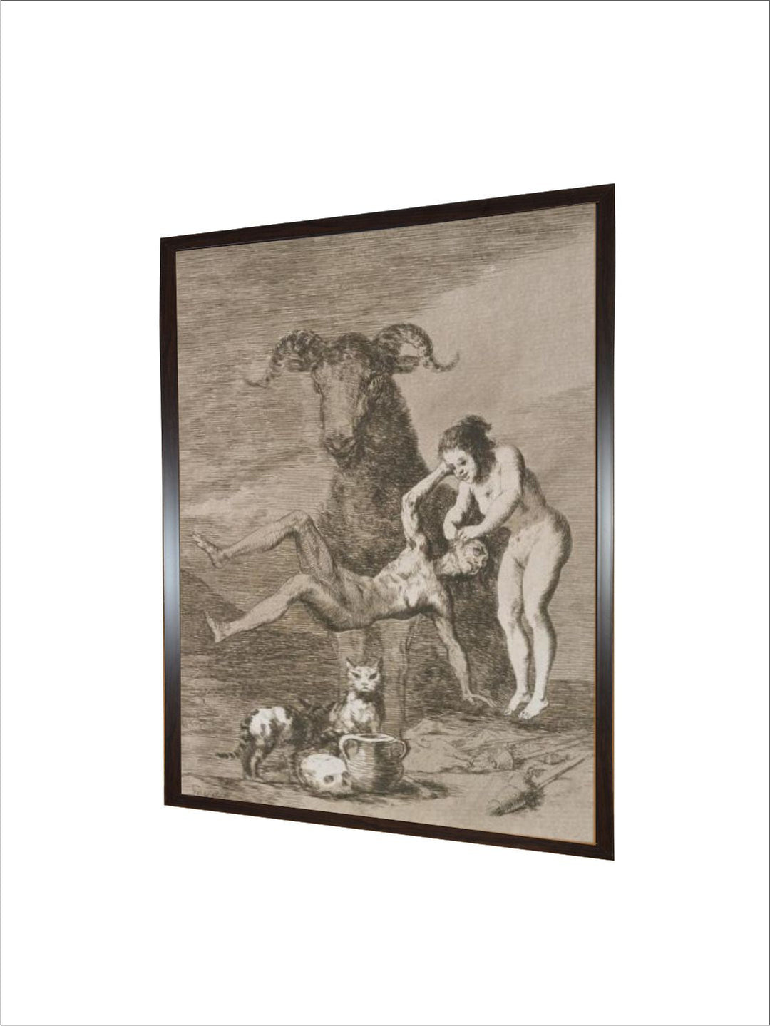 Plate from Los Caprichos, 1797-1798 by Francisco de Goya