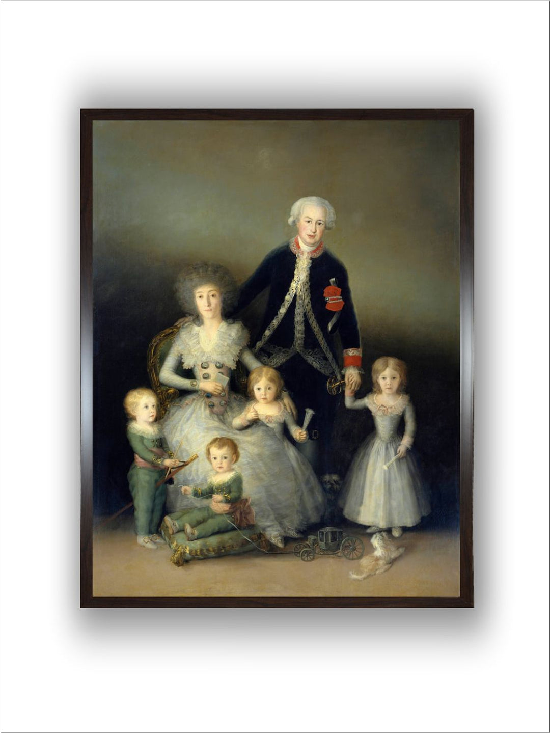 The duke And duchess of Osuna And Their Children, 1787, Spanish School by Francisco de Goya