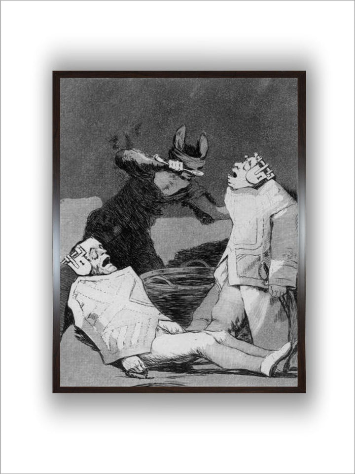 The Chinchillas, Plate 50 of 'Los Caprichos', 1799 (Etching and Aquatint) by Francisco de Goya