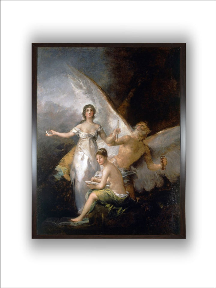 La Verite, Le Temps Et L'histoire - Truth, Time and History, by Francisco de Goya