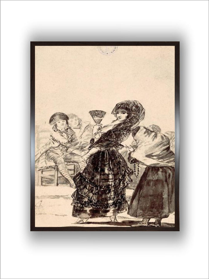 Los Caprichos: May God Forgive Her, She Was Her Mother , 1797-98 by Francisco de Goya