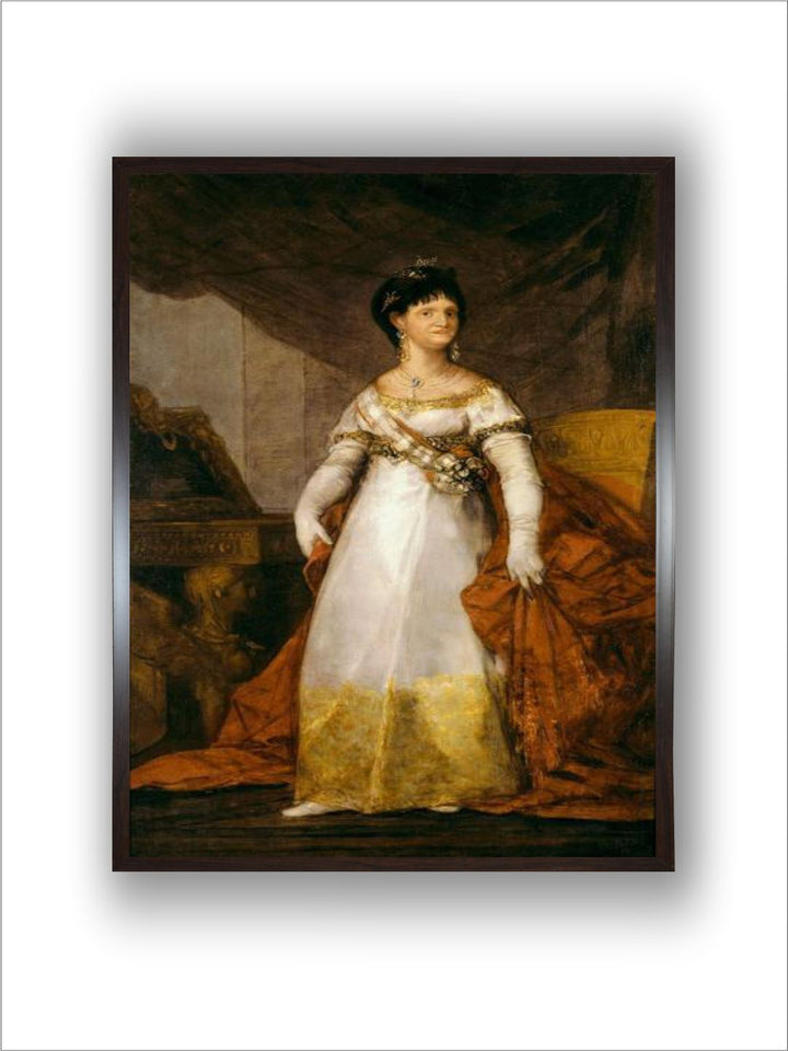 “ Portrait of Queen of Spain Mary Louise of Bourbon Parma (1751-1819) ” by Francisco de Goya