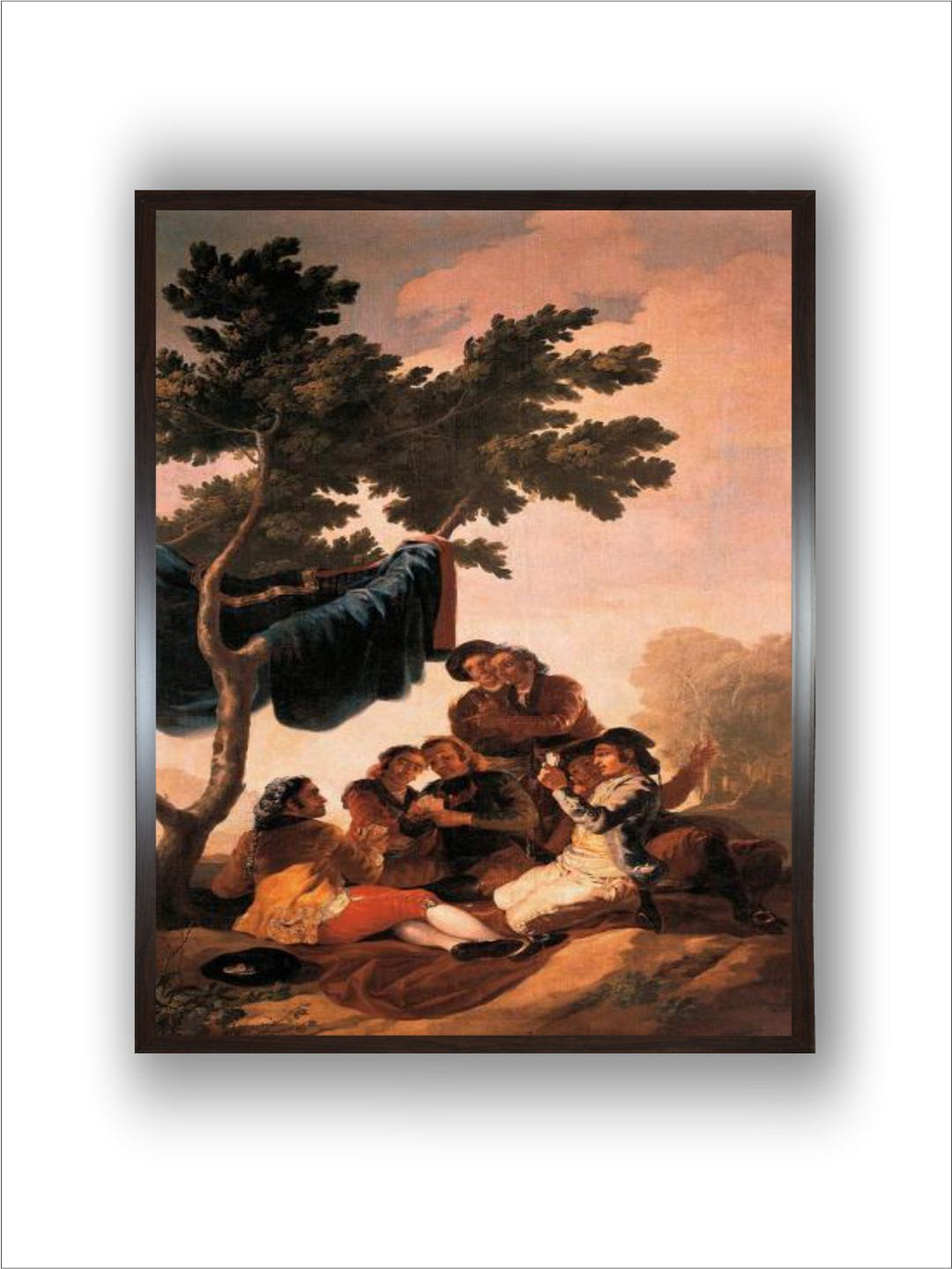 Les Joueurs de Cartes Peinture de Francisco de Goya Y Lucientes (1746-1828) by Francisco de Goya