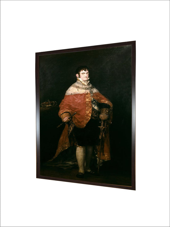 Portrait of the King of Spain, Ferdinand VII with His Royal Mantle, 1815  by Francisco de Goya