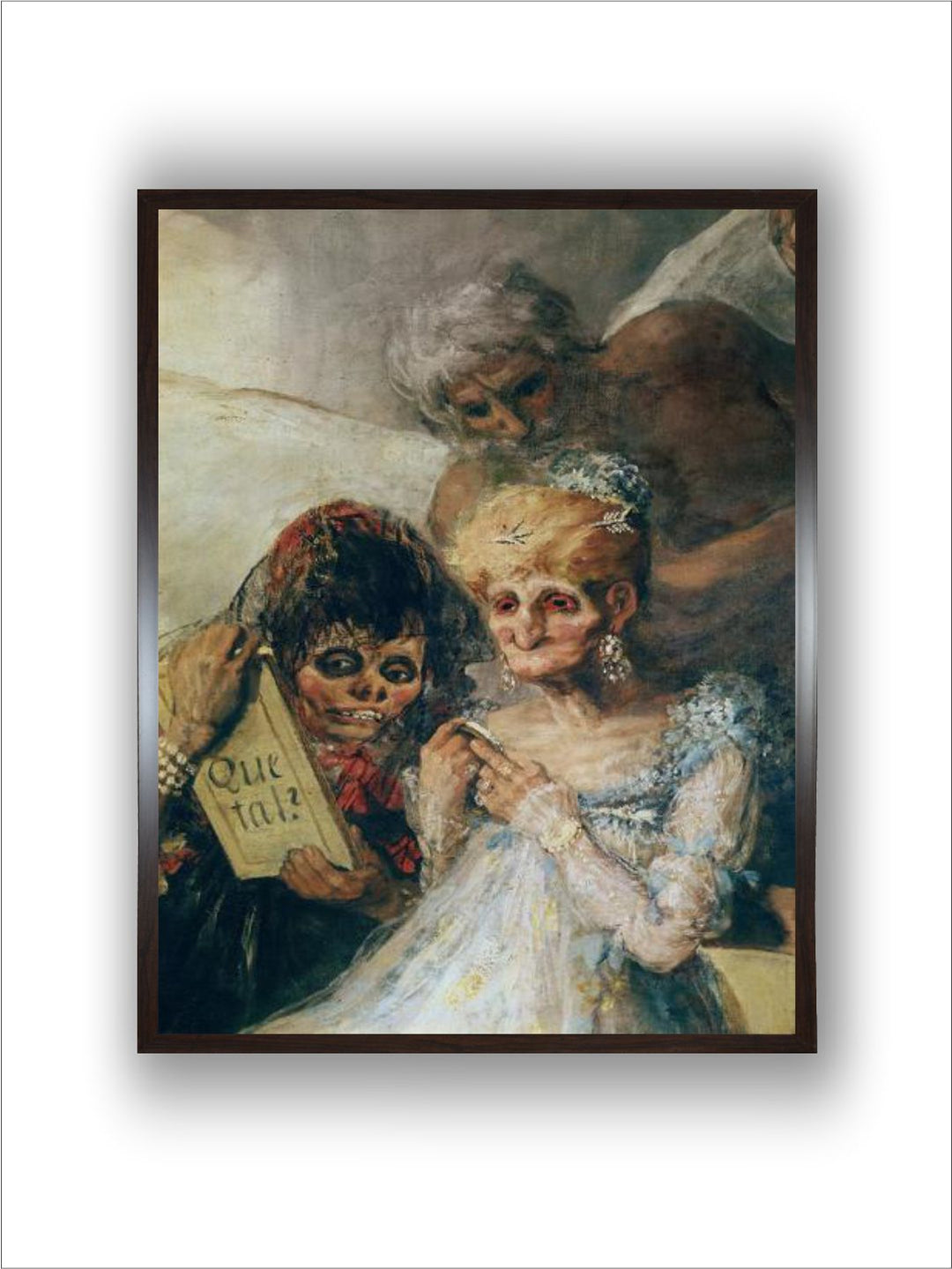 The Old Women (detail of the Faces), 1808-1812  by Francisco de Goya
