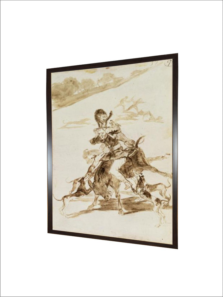 dogs Attacking a Man on a Mule by Francisco de Goya