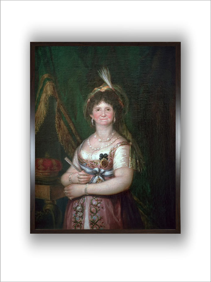 Portrait of Queen Maria Luisa, 18th century by Francisco de Goya