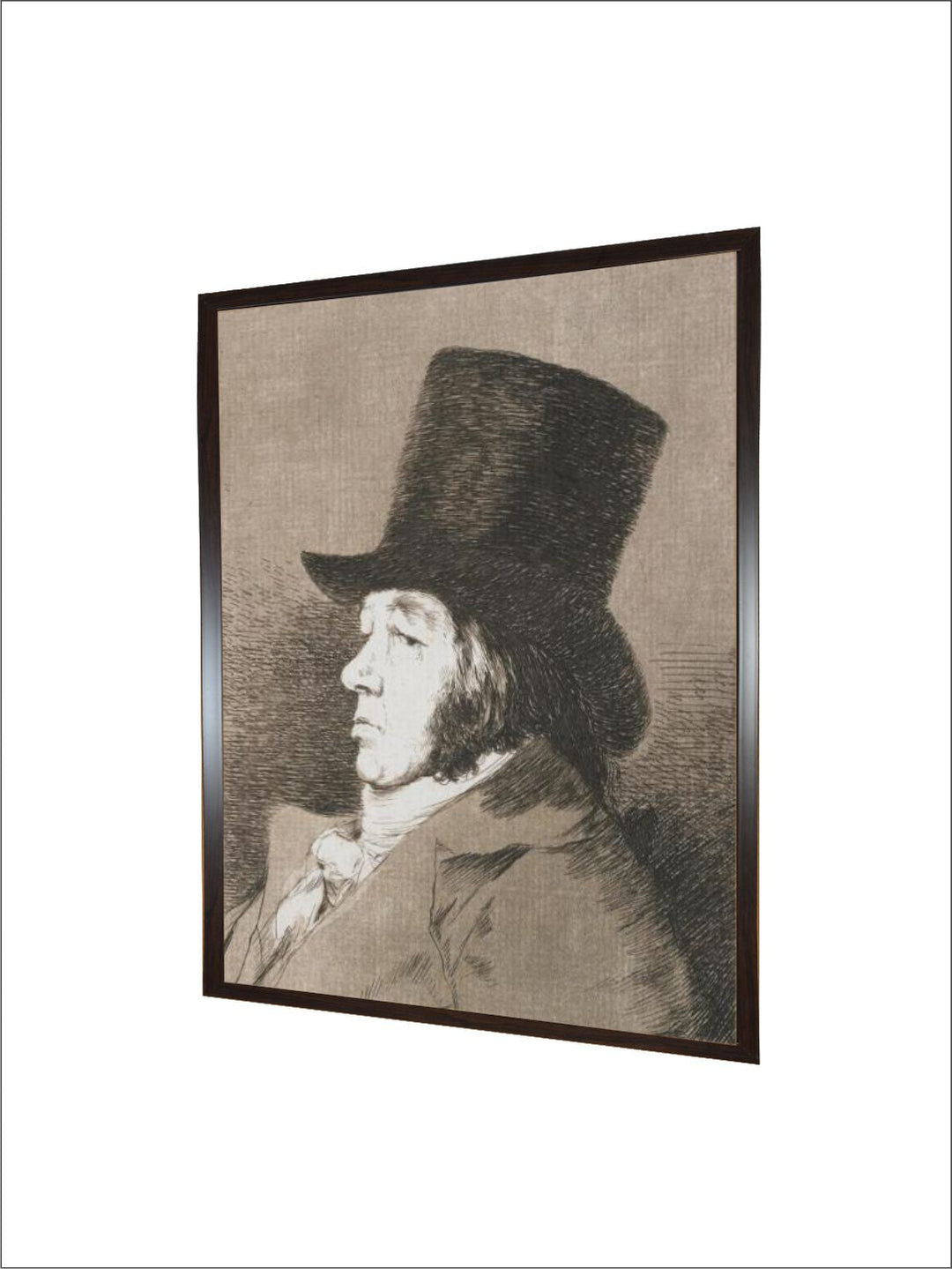 Portrait of Goya, Copy of Plate I of Los Caprichos (1793-98) by Francisco de Goya