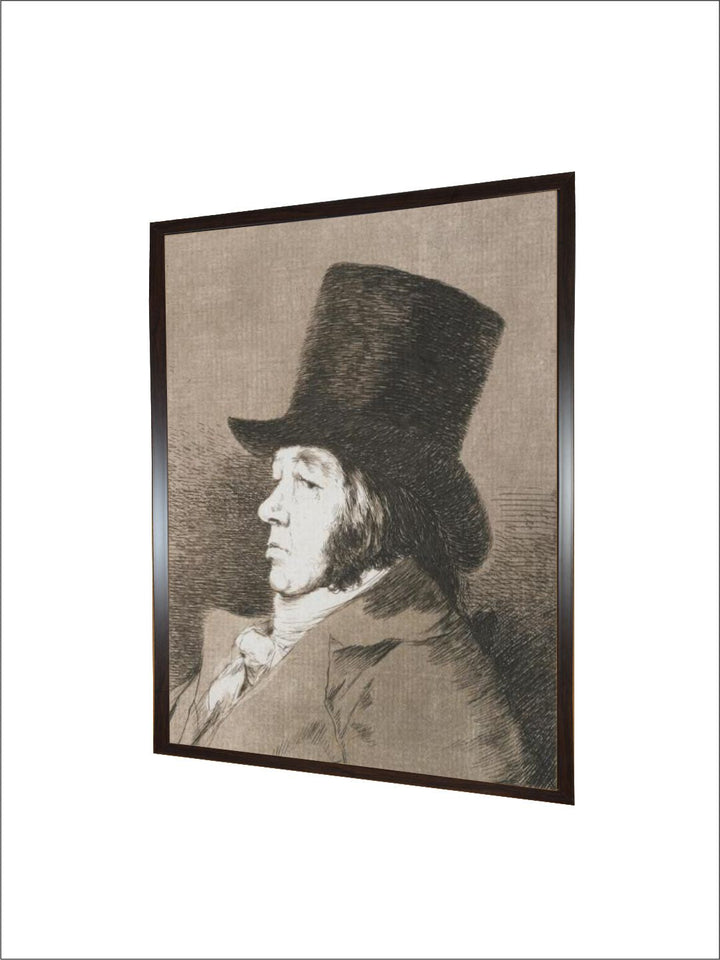 Portrait of Goya, Copy of Plate I of Los Caprichos (1793-98) by Francisco de Goya