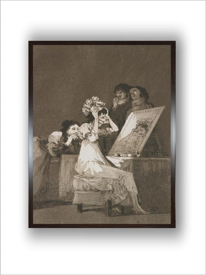 Plate from Los Caprichos, 1797-1798 by Francisco de Goya
