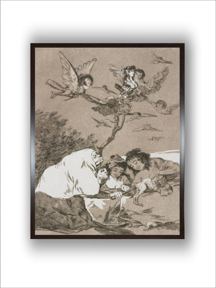 Plate from Los Caprichos, 1797-1798 by Francisco de Goya