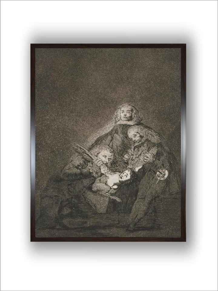 Plate from Los Caprichos, 1797-1798 by Francisco de Goya