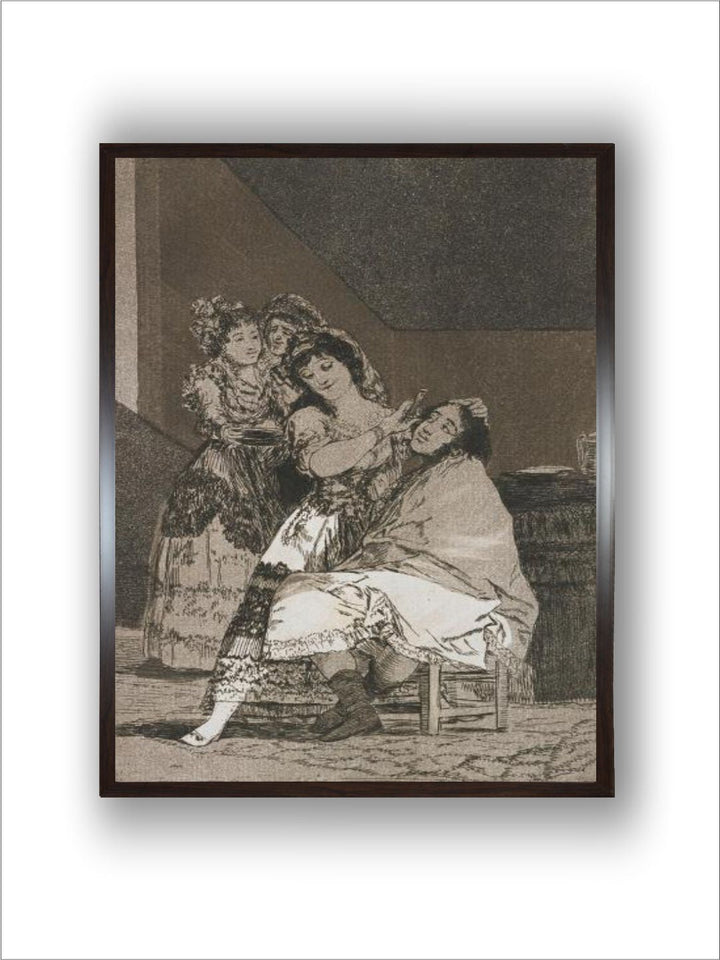 Plate from Los Caprichos, 1797-1798 by Francisco de Goya