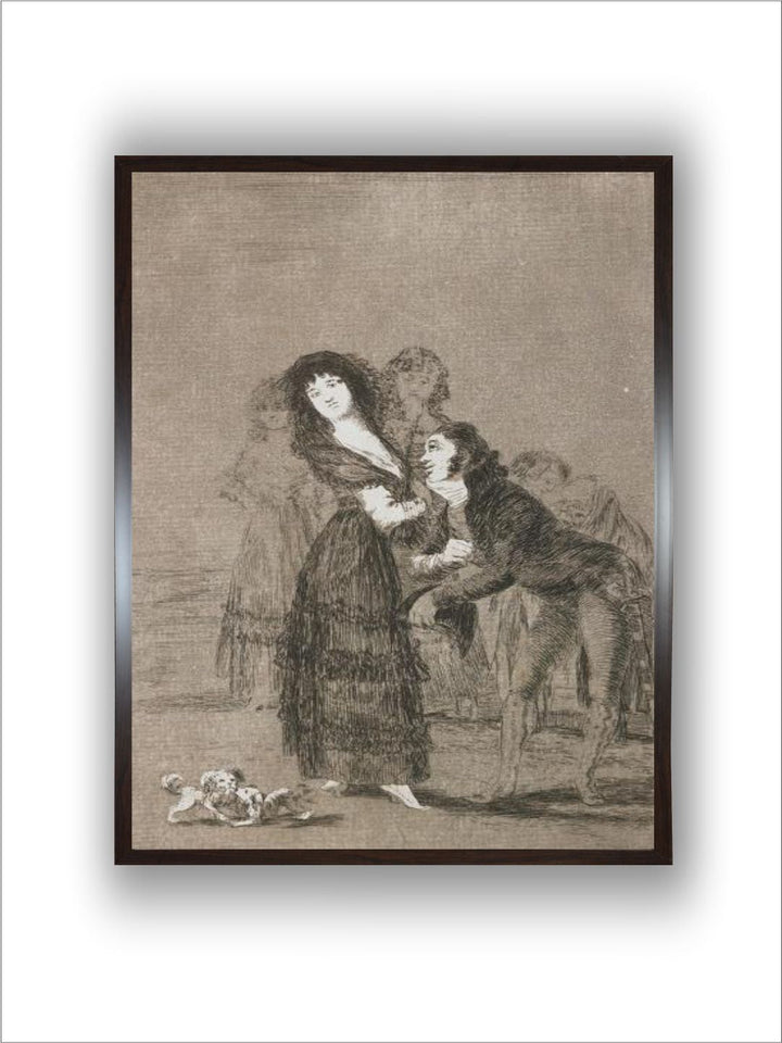 Plate from Los Caprichos, 1797-1798 by Francisco de Goya